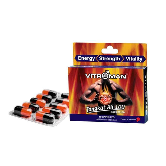 Vitroman Tongkat Ali 100 Trial Pack Front Side